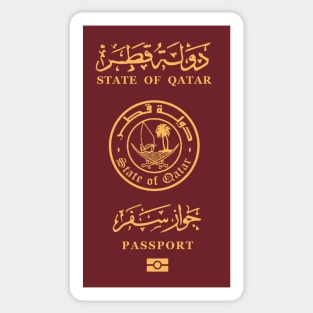 Qatar passport Sticker